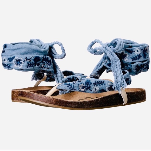 sam edelman denim sandals